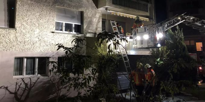 Brand auf Balkon. Brand auf Balkon