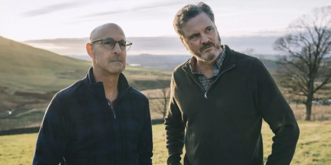 Stanley Tucci (links) und Colin Firth in einer Szene von «Supernova». Stanley Tucci schwul