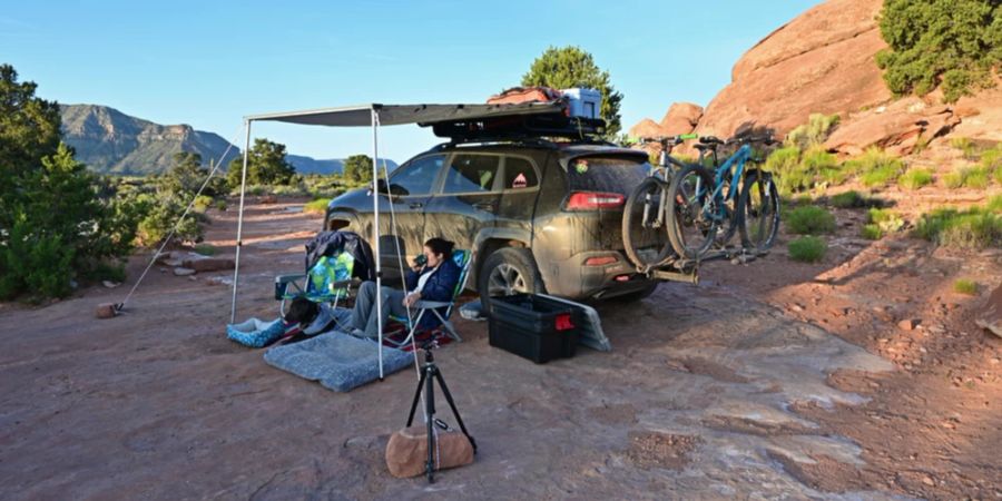 Auto Dachzelt Camp Berge