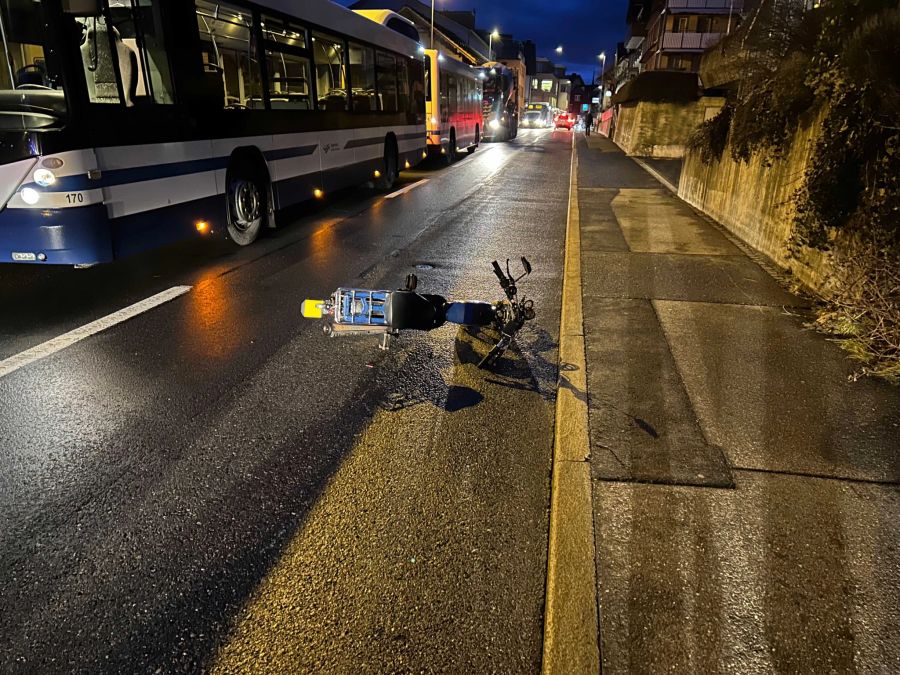 Unfallstelle Neudorfstrasse