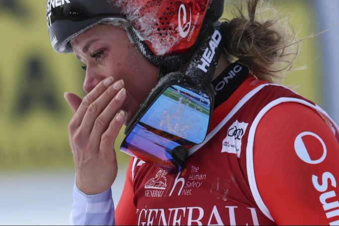 Im letzten Jahr stürzte Suter in Cortina (I) schwer. Corinne Suter