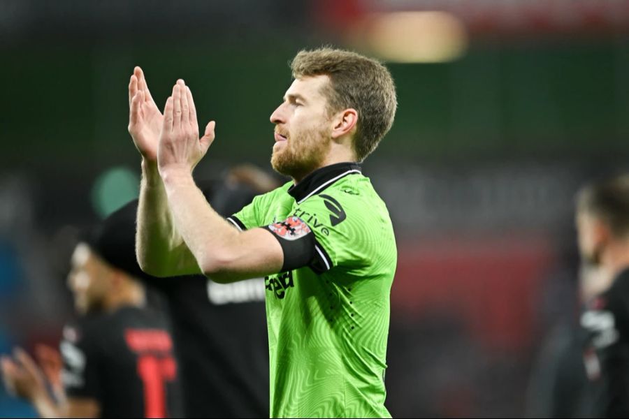 Lukas Hradecky, Goalie und Captain von Leverkusen, schaffte es im «Kicker»-Ranking der Goalies auf den fünften Platz.