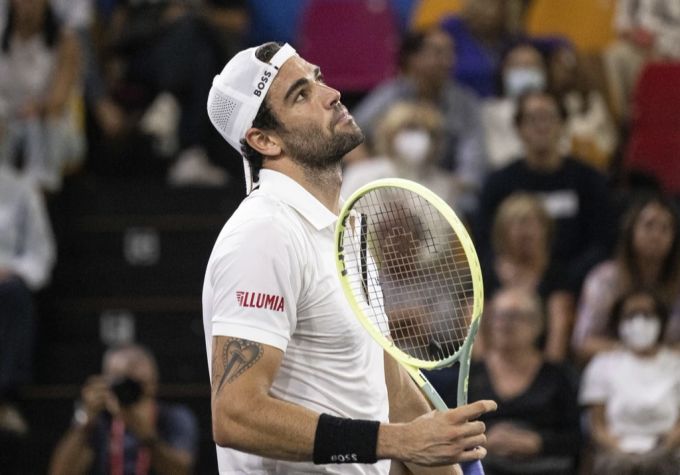 Matteo Berrettini leidet an Fussproblemen. Matteo Berrettini