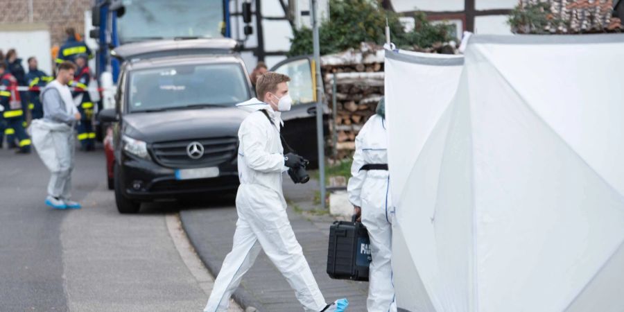 Die Spurensicherung am Einsatzort.