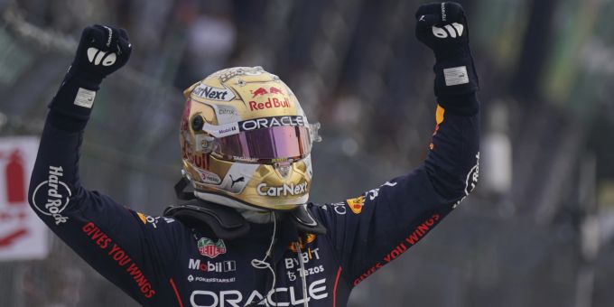 Max Verstappen kann auch beim Mexiko-GP lachen. Mexiko GP