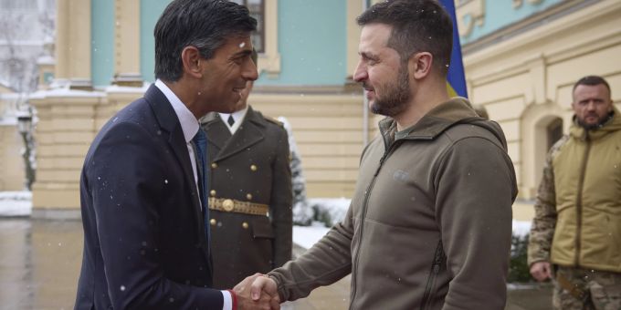 In Kiew - Britischer Premier Rishi Sunak macht Überraschungsbesuch