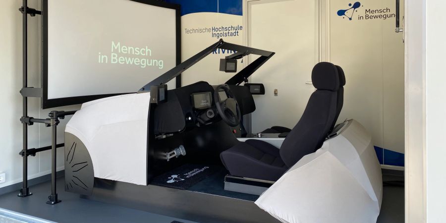 Fahrsimulator am Stand der Polizeikorps BS und BL