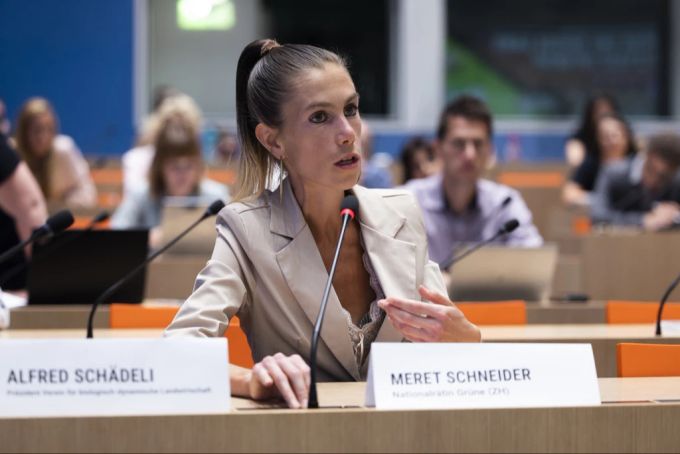 Meret Schneider, Zürcher Nationalrätin der Grünen. Meret Schneider