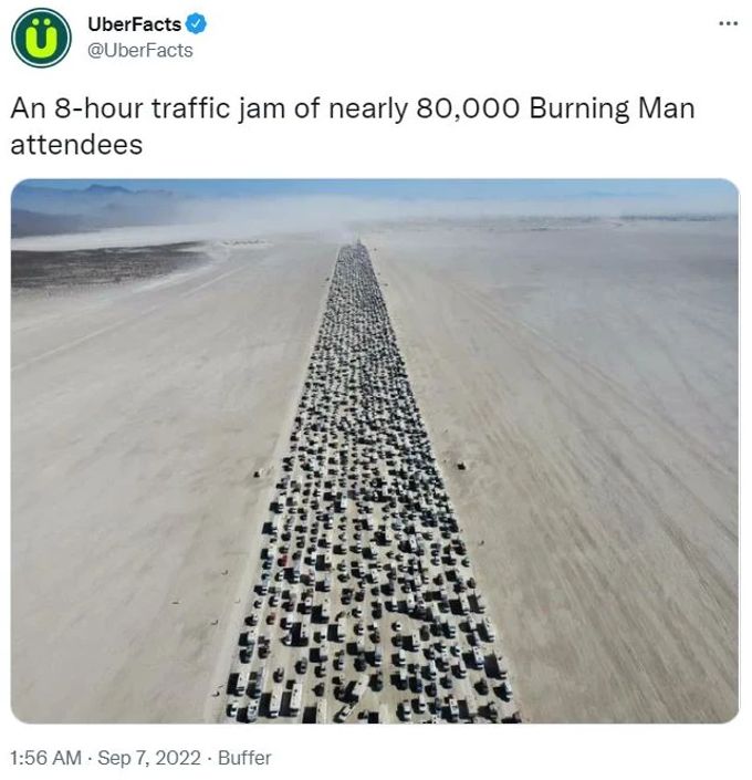 Burning Man Stau