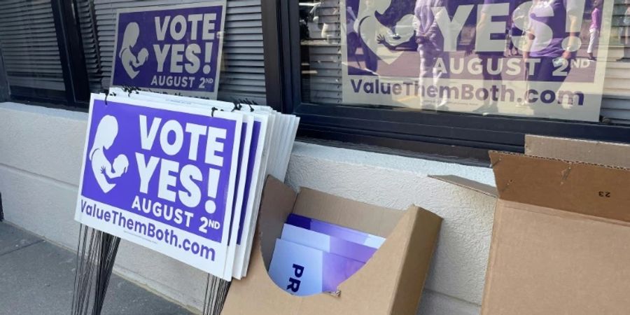 Referendum über Recht auf Abtreibung in Kansas