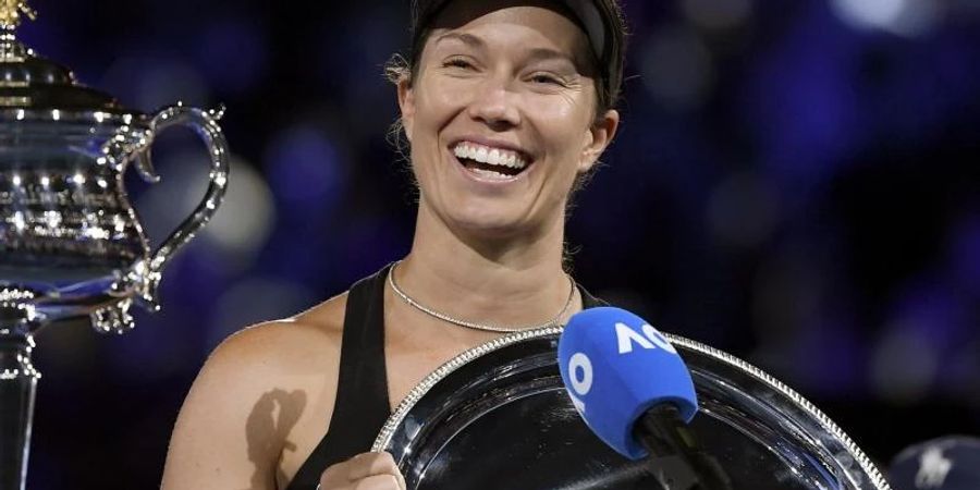 Gehört erstmals zu den Top Ten der Tennis-Welt: Danielle Collins. Foto: Andy Brownbill/AP/dpa