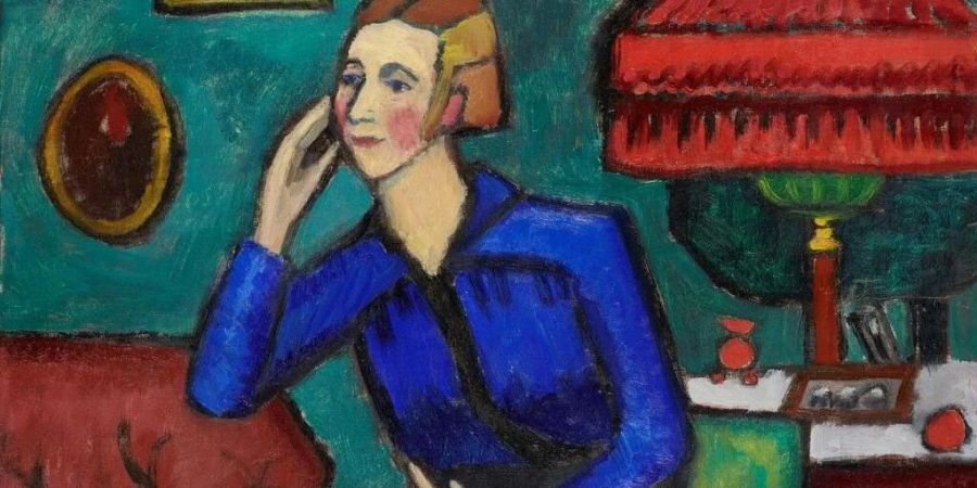 «Die blaue Bluse» (1917) von Gabriele Münter.