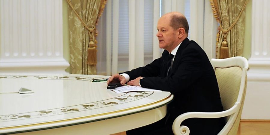 Olaf Scholz im Kreml