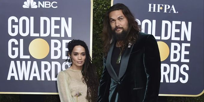 Jason Momoa und Lisa Bonet bei den Golden Globe Awards. jason momoa lisa bonet