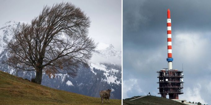 Auf Chasseral BE - «Antonia» sorgt für Böen mit 164 Stundenkilometern