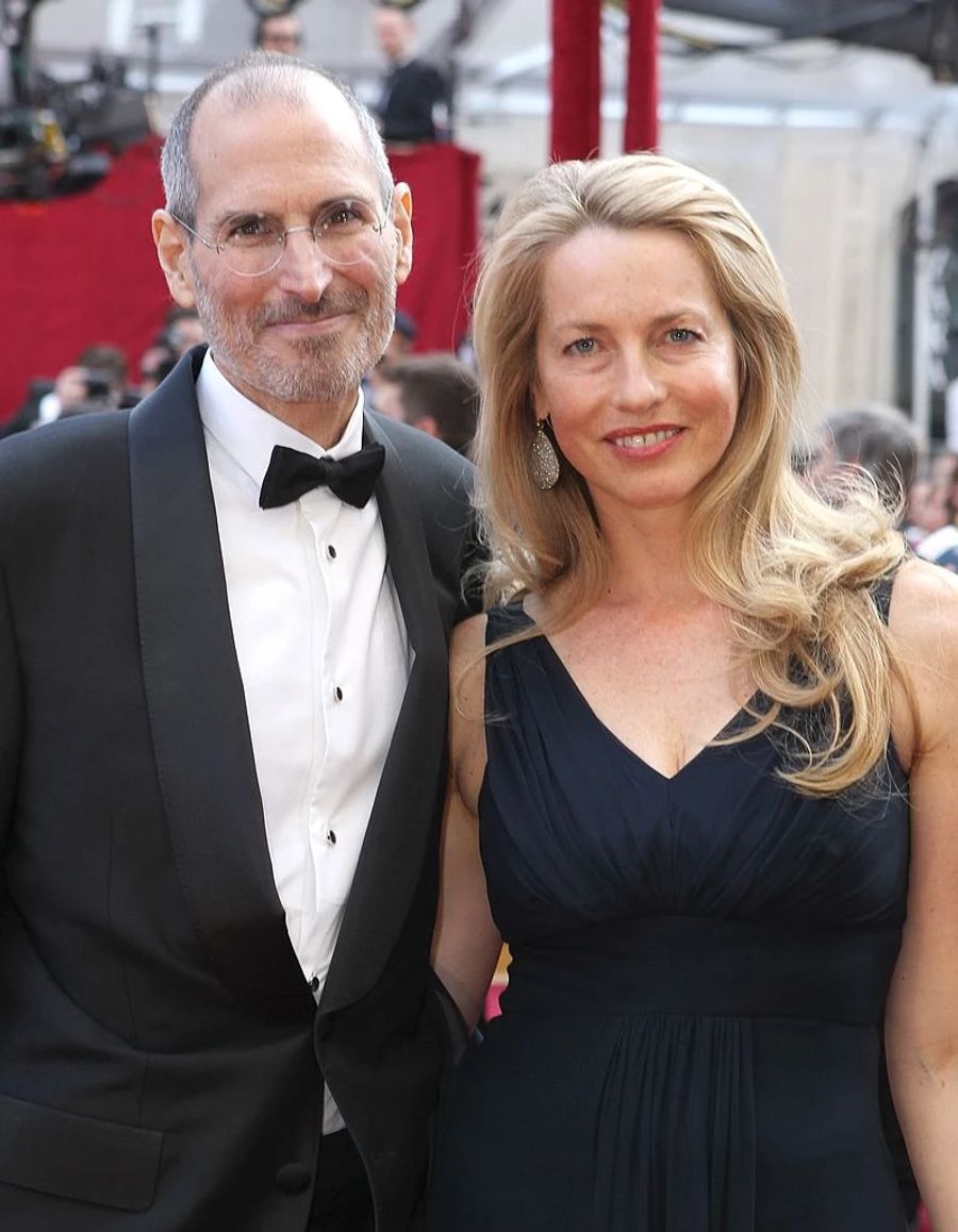 Apple-Gründer Steve Jobs und Laurene Powell Jobs.