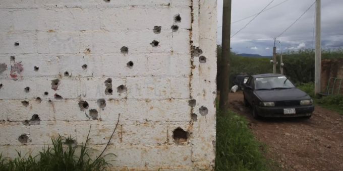 Im mexikanischen Zacatecas wurde ein Auto mit Leichen vor dem Regierungspalast abgestellt. Drogenkrieg