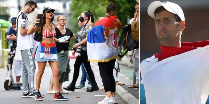 Ausschaffung droht - Proteste vor Migranten-Hotel von Novak Djokovic