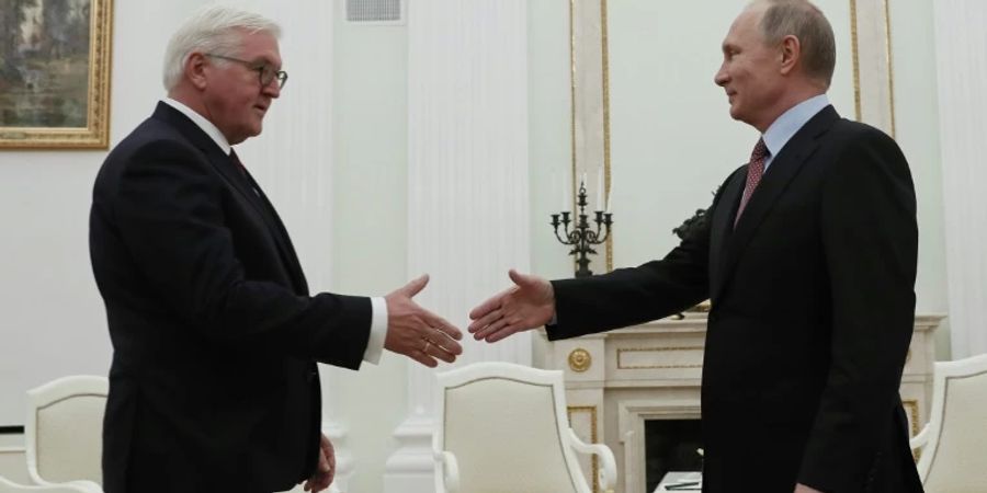 Steinmeier und Putin bei Treffen im Kreml 2017
