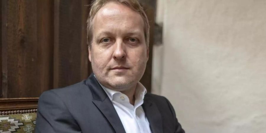 Der Schriftsteller Thilo Krause vor der Verleihung des Peter-Huchel-Preises 2019. Foto: Patrick Seeger