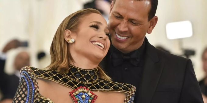Jennifer Lopez and Alex Rodriguez 2018 bei einer Gala Jennifer Lopez und Alex Rodriguez