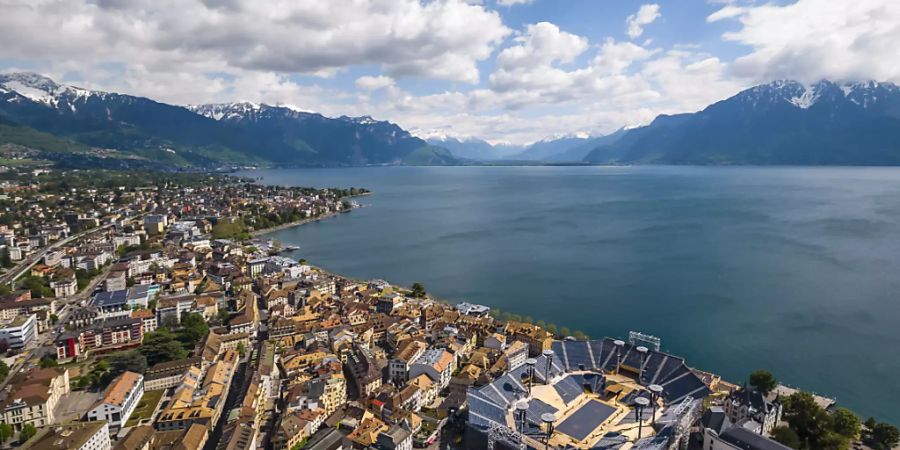 Die Waadtländer Stadt Vevey am Genfersee. (Archivbild)