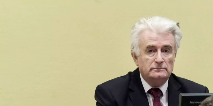 Karadzic bei der Urteilsverkündung