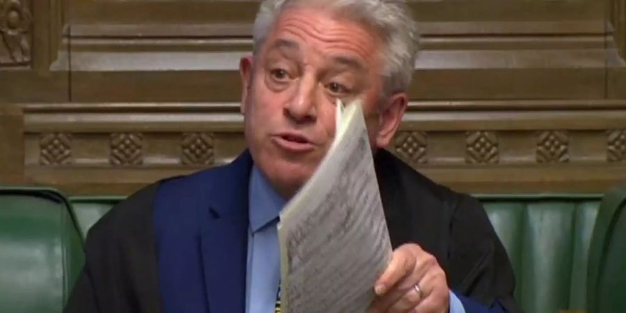 Parlamentspräsident Bercow