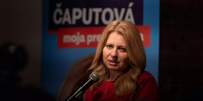 Präsidentschaftsfavoritin Zuzana Caputova Präsidentschaftsfavoritin Zuzana Caputova