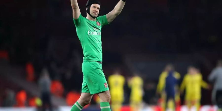 Arsenals Torwart Petr Cech beendet nach dem Finale der Champions League seine Karriere. Foto: Nick Potts/PA Wire
