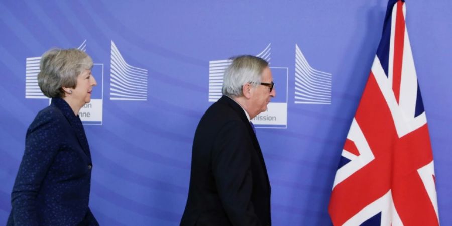 May bei ihrem letzten Besuch bei Juncker am 7. Februar