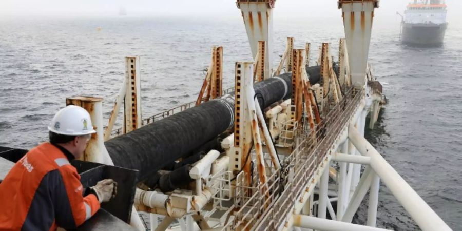 Pipeline-Verlegung vor Rügen in der Ostsee