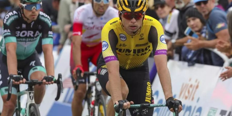 Tejay van Garderen trägt bei der Kalifornien-Rundfahrt weiter das Gelbe Trikot des Gesamtführenden. Foto: David/The Tribune/AP