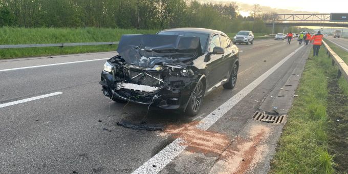 Bei der Auffahrkollision wurde niemand verletzt. Auffahrkollision in Hüttlingen