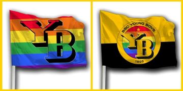 YB Cornerfahne Shitstorm Regenbogen
