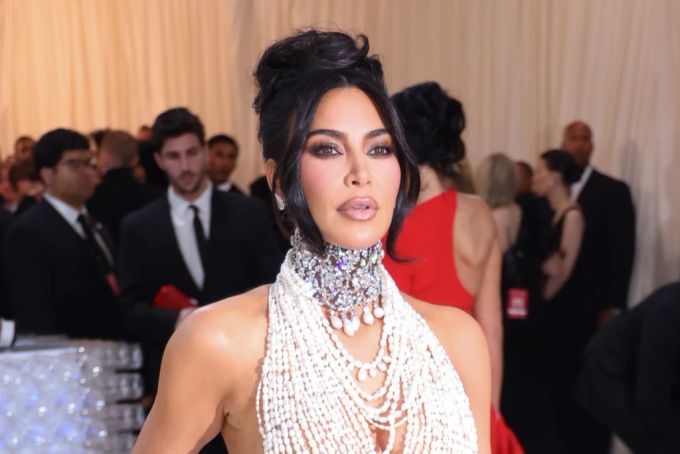 Die echte Kim Kardashian bei der Met Gala. Kim Kardashian