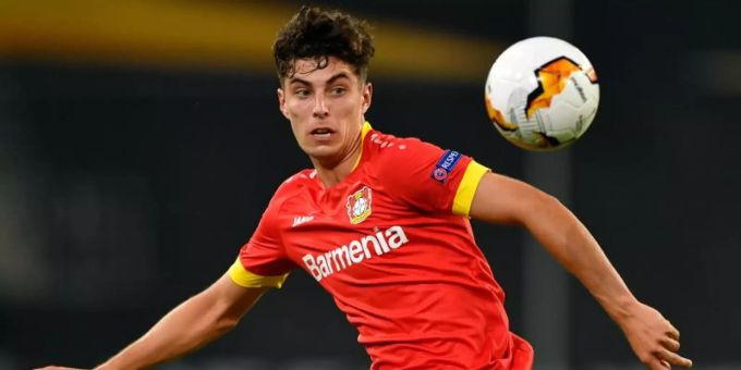 Könnte bald das Trikot des FC Chelsea tragen: Kai Havertz. Foto: Marius Becker/dpa Könnte bald das Trikot des FC Chelsea tragen: Kai Havertz. Foto: Marius Becker/dpa