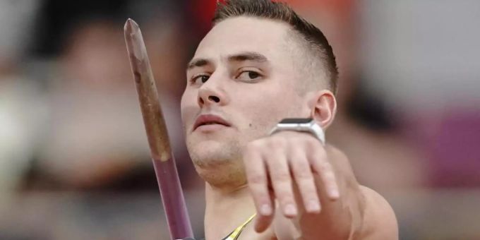 Will sich in Braunschweig seinen zweiten nationalen Titel nach 2017 holen: Johannes Vetter. Foto: Michael Kappeler/dpa Will sich in Braunschweig seinen zweiten nationalen Titel nach 2017 holen: Johannes Vetter. Foto: Michael Kappeler/dpa