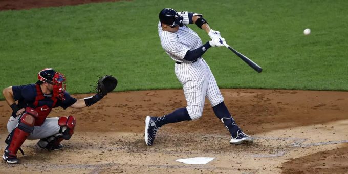 New York Yankees Aaron Judge gelang ein Homerun in fünf aufeinanderfolgenden Spielen. New York Yankees