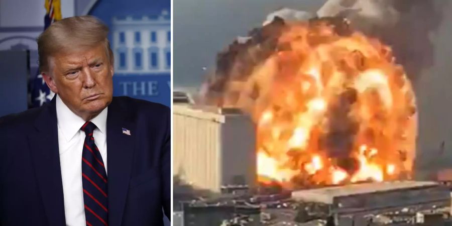 Donald Trump Explosion Beirut