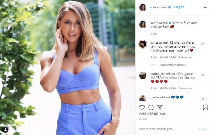 Vanessa Mai trat gegen den Starkoch an. vanessa