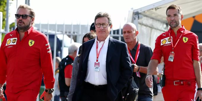 Louis Camilleri, CEO von Ferrari, vor dem Jubiläums-GP der Scuderia Ferrari in Mugello. Ferrari Louis Camilleri