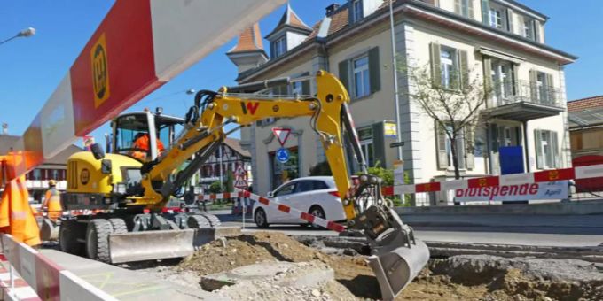 Sanierung Hauptstrasse Lyss.