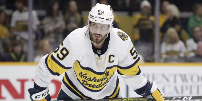 Roman Josi hofft mit den Nashville Predators auf lange Playoffs. Roman Josi NHL