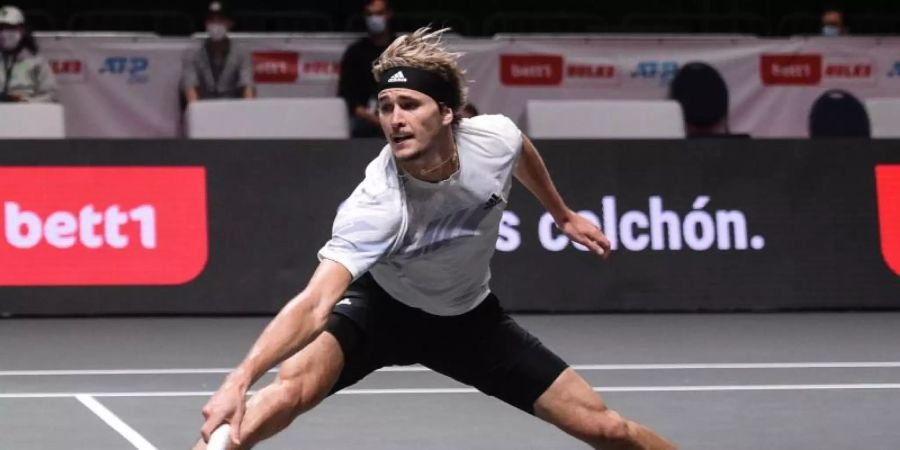 Alexander Zverev hat in Köln das Halbfinale erreicht. Foto: Jonas Güttler/dpa