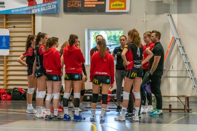 Teambesprechung der Damen NNV.