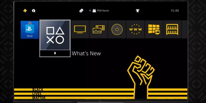 Das «Black Lives Matter»-Theme für die PlayStation 4. Black Lives Matter PlayStation
