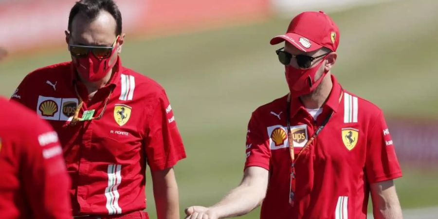 Hat es in Sachen Zukunft nicht eilig: Ferrari-Pilot Sebastian Vettel. Foto: Frank Augstein/AP/dpa
