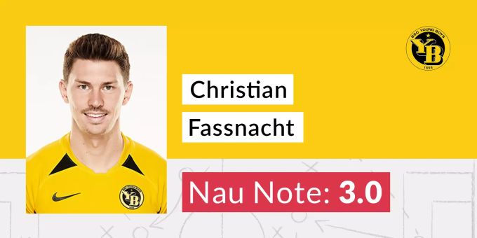 Die Nau-Note für Christian Fassnacht von YB. FCB YB