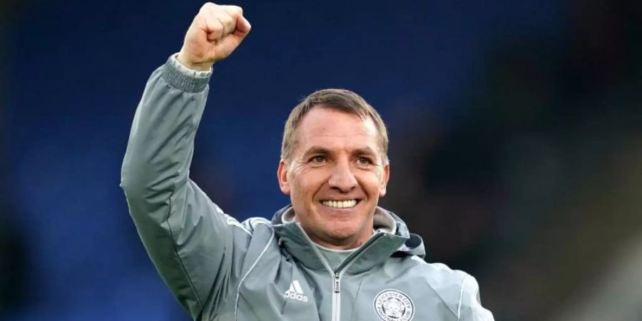 Fühlt sich bei Leicester City wohl: Coach Brendan Rodgers. Foto: John Walton/PA Wire/dpa